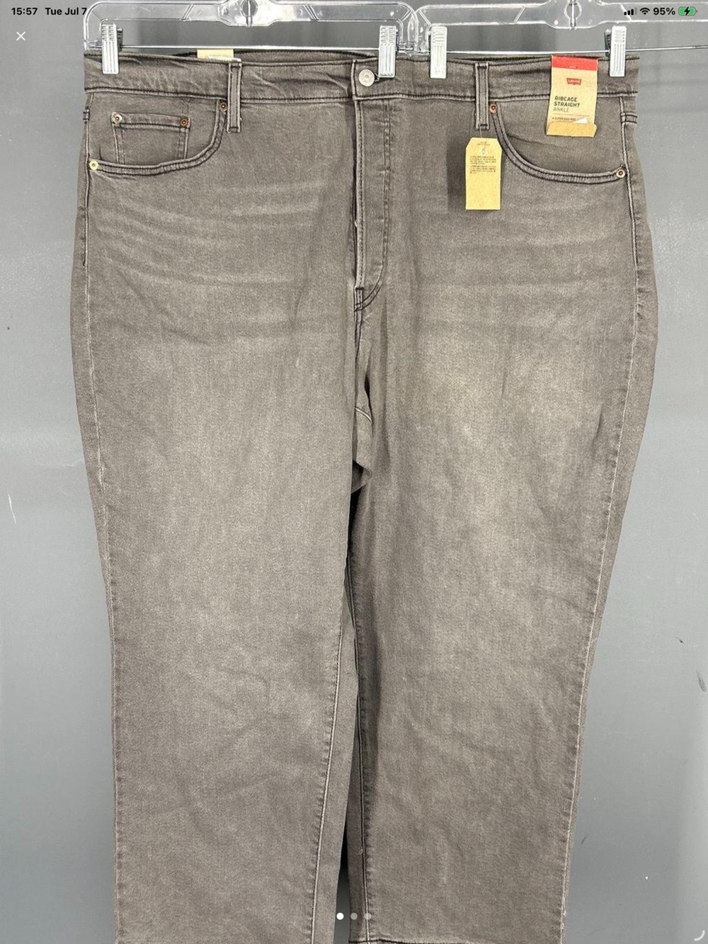 Levi's Men's Washed Gray Relaxed Jeans